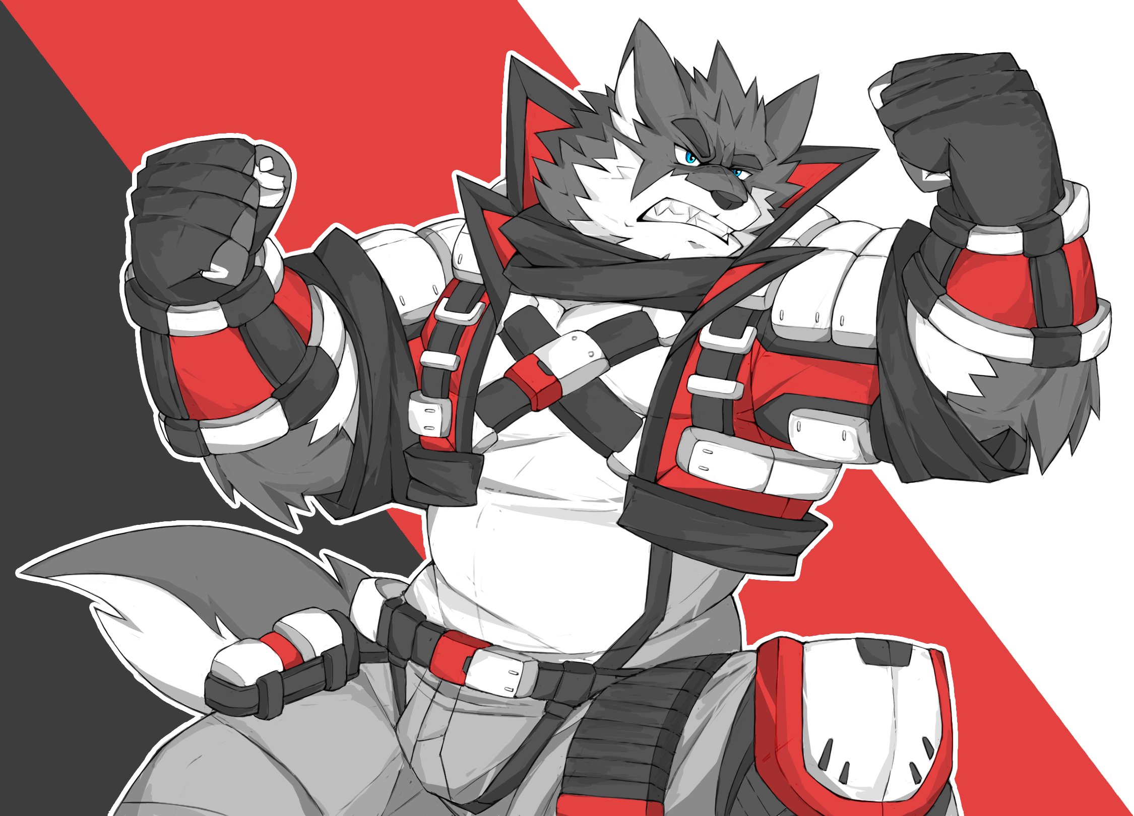 Artwork by Rouga Steelcrusher 🐺🔴⚪⚫