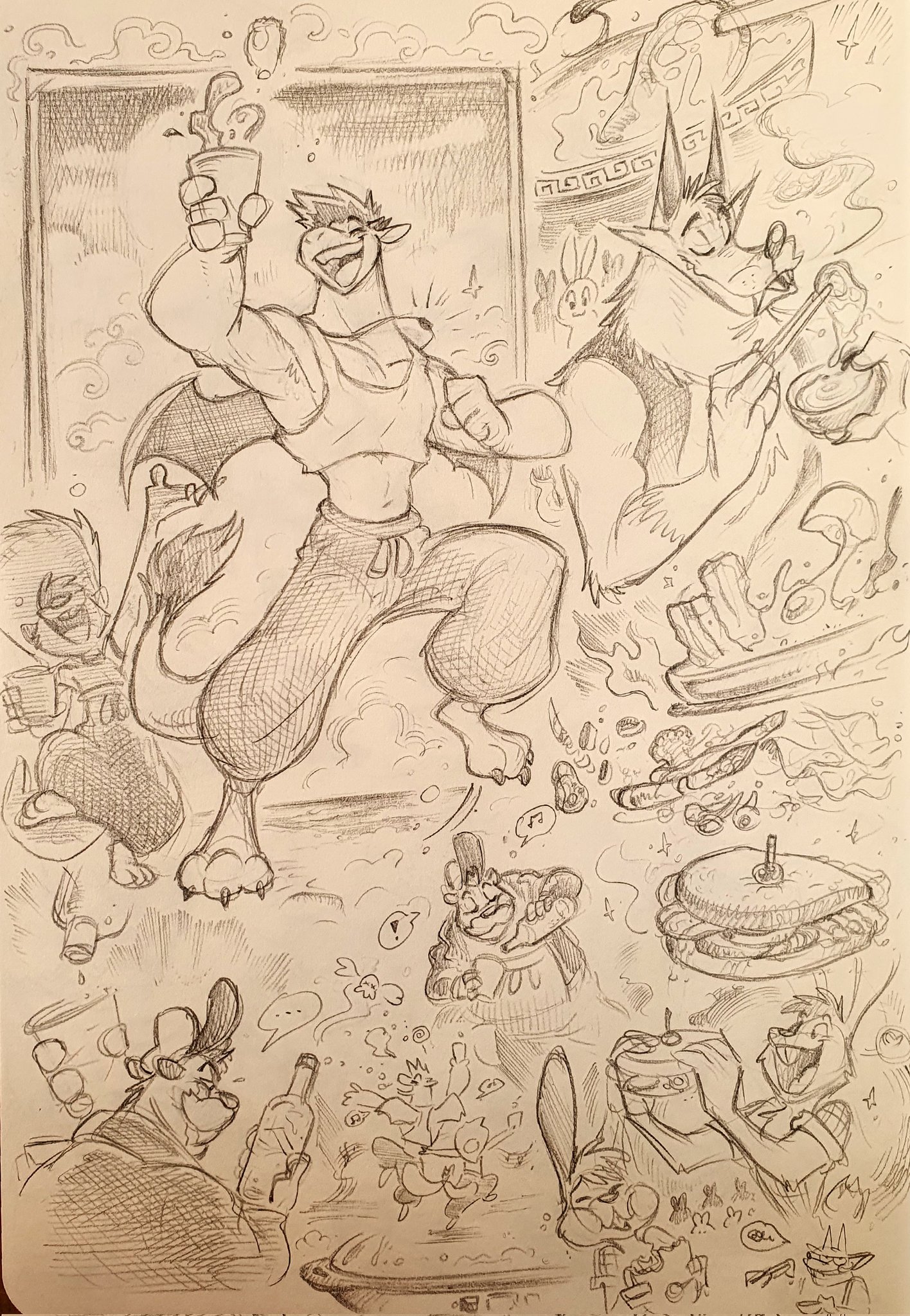 Artwork by Piti Yindee 🐱 ❤ 🐭