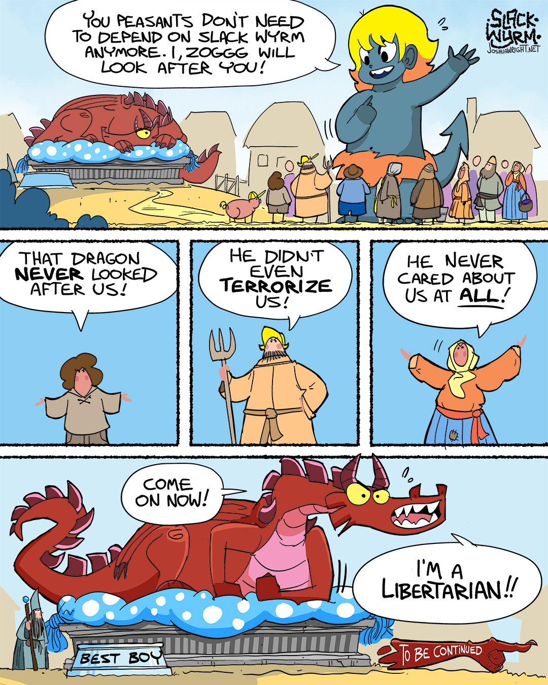 Artwork by Josh Wright & Slack Wyrm Comics