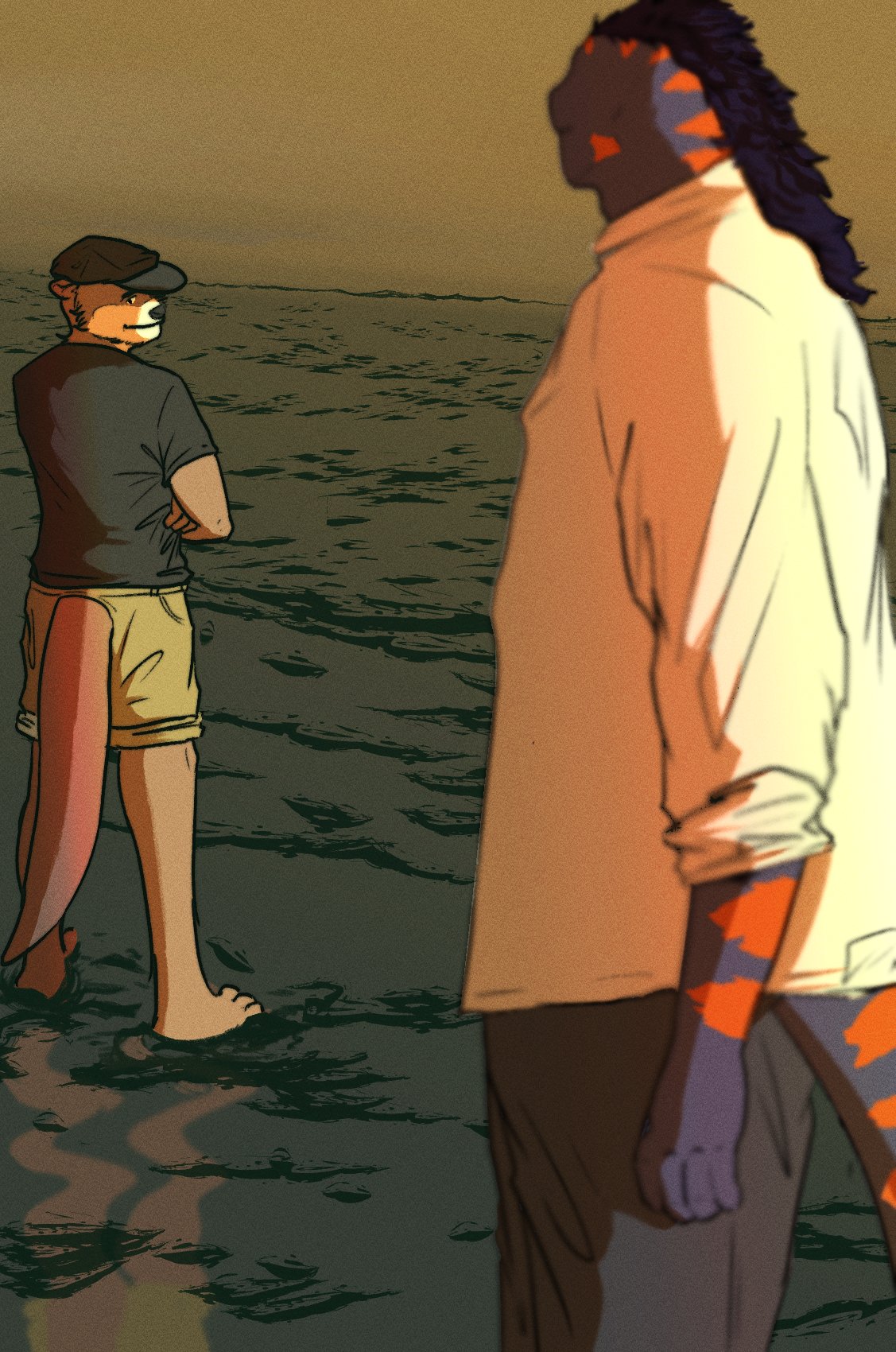 Artwork by my lower back and feet are killing me